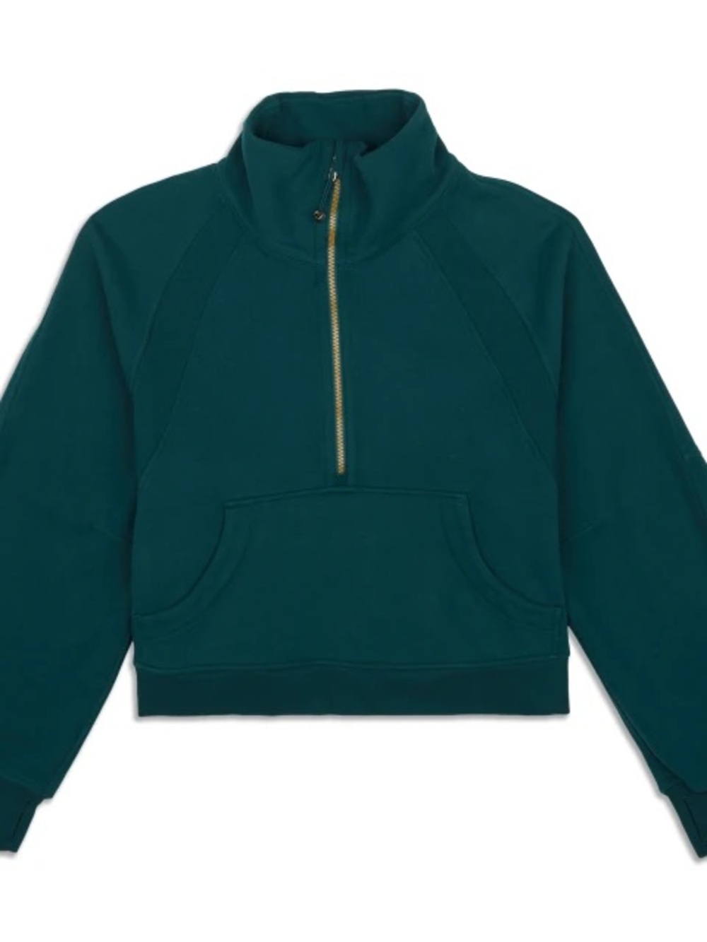 Lululemon Suba Oversized Funnel Neck, quarter-zip Sweatshirt in Deep Teal